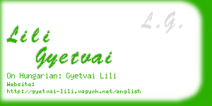 lili gyetvai business card